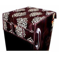 Thumbnail for floral-design-fridge-top-cover-with-6-utility-pockets