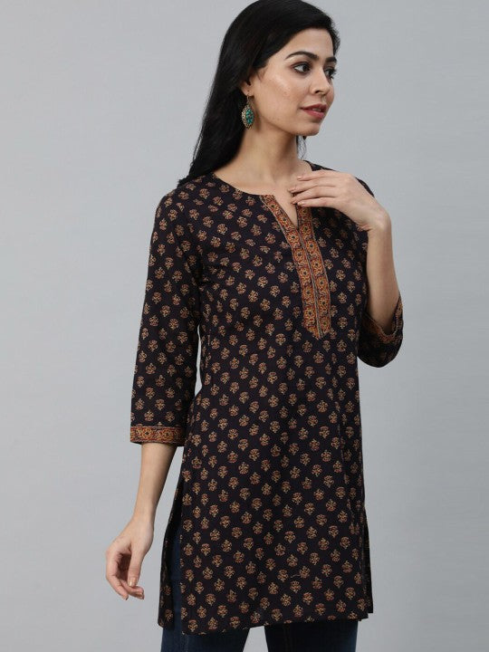 Women Maroon Printed Tunic