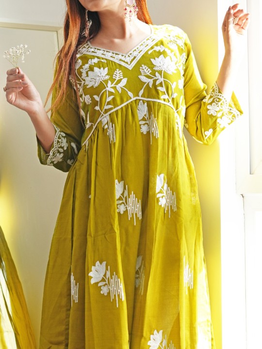 Women Chikankari Embroidery Kurta