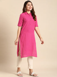 Thumbnail for women-striped-dobby-cotton-kurta