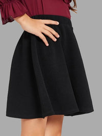 Thumbnail for girls-self-design-knee-length-flared-skirts