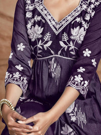 Thumbnail for women-chikankari-embroidery-kurta