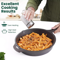 Thumbnail for The Indus Valley CASTrong Cast Iron Cookware Set: Tawa + Fry Pan + Wok Kadai, Kitchen set for Home, Pre