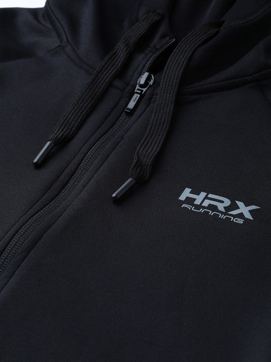 women-jet-black-solid-rapid-dry-antimicrobial-running-jacket