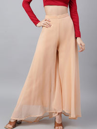 Thumbnail for Flared Georgette Ethnic Palazzos