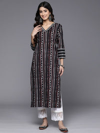 Thumbnail for Women Blue & White Printed Kurta