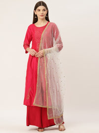 Thumbnail for off-white-net-embroidered-dupatta