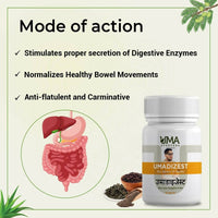 Thumbnail for Uma Ayurveda Umadizest Gastric Medicine Ayurvedic Tablets