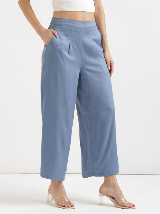 Wide Leg Mid Rise Palazzos