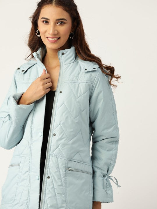 women-blue-solid-padded-hooded-longline-jacket