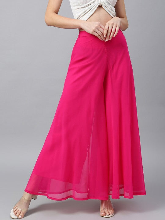 Flared Georgette Ethnic Palazzos