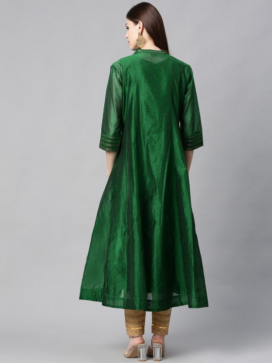 women-green-solid-anarkali-kurta