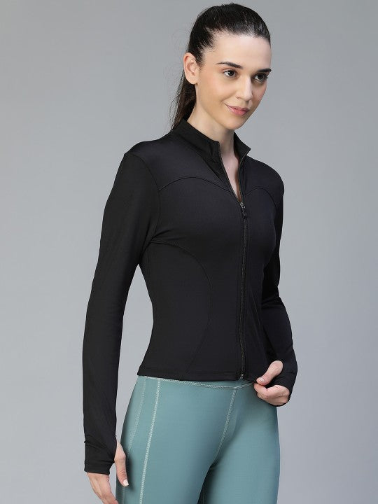 Women Lightweight Crop Training or Gym Sporty Jacket