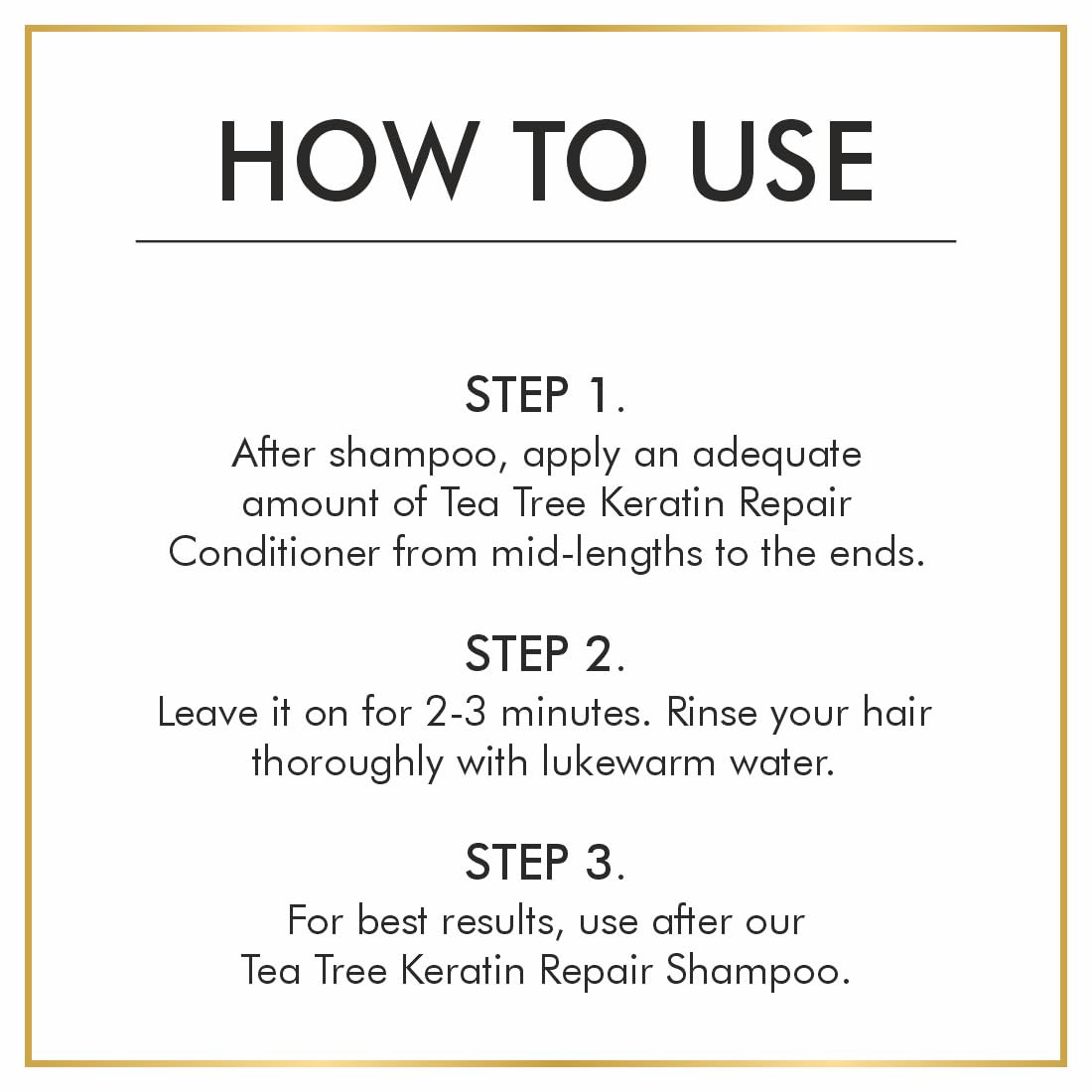 Nuerma Science Keratin Repair Tea Tree Hair Conditioner for Dandruff & Repair Damaged Hair