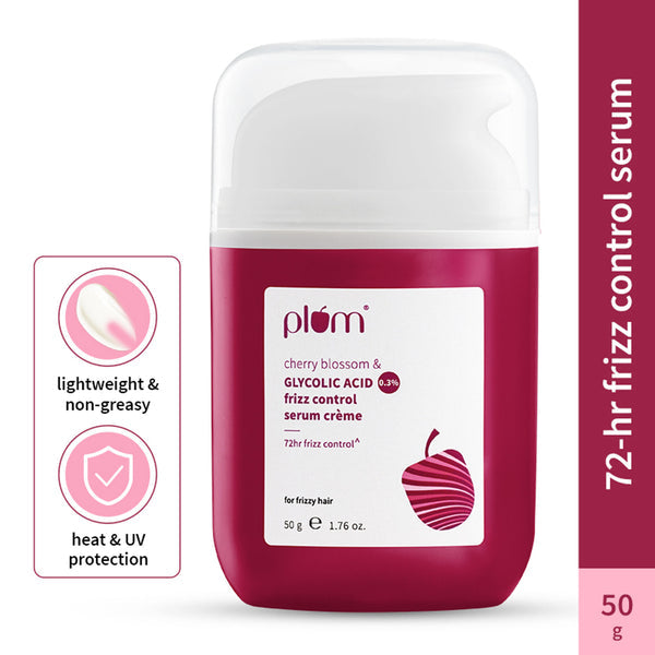 plum-0.3%-glycolic-acid-&-cherry-blossom-frizz-control-hair-serum-crem