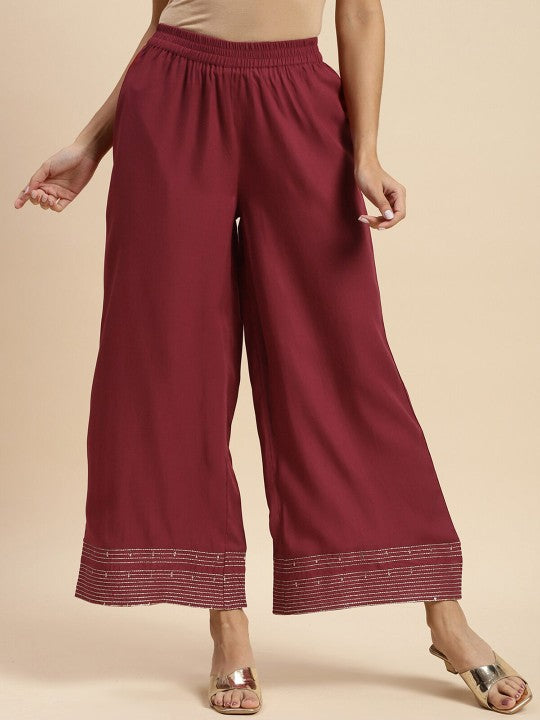 Women Flared Ethnic Palazzos