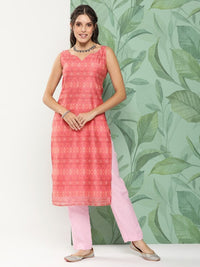 Thumbnail for Women Yellow & White Pure Cotton Floral Printed Floral Kurta