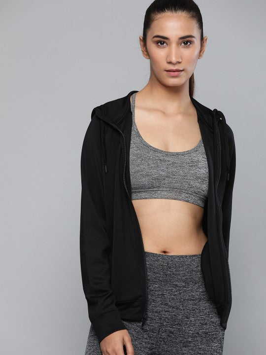 women-jet-black-solid-rapid-dry-antimicrobial-running-jacket
