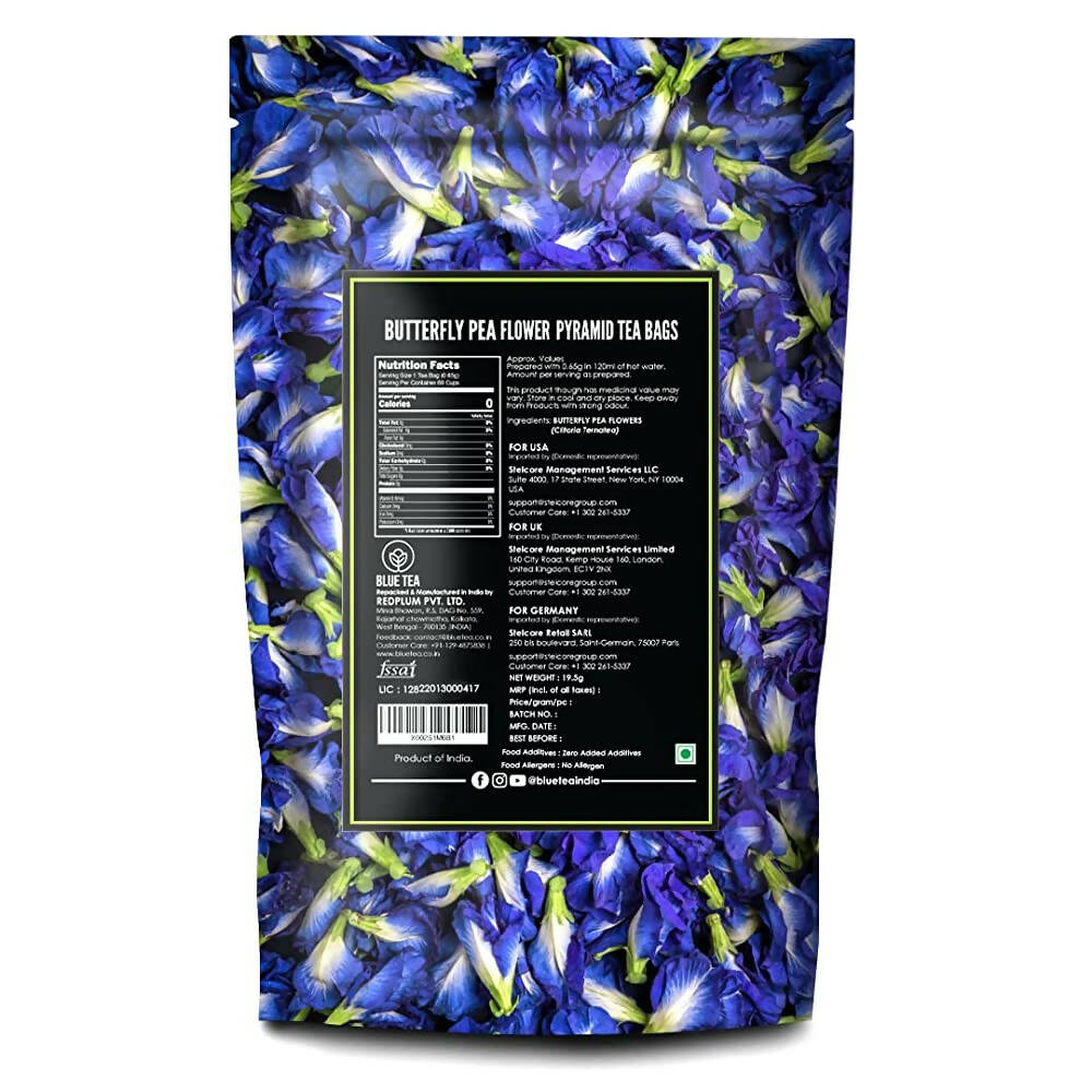 Blue Tea Butterfly Pea Herbal Tea Bags | Anti