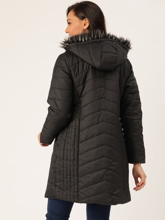 women-black-solid-longline-hooded-parka-jacket