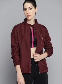 Thumbnail for women-maroon-outdoor-sporty-jacket