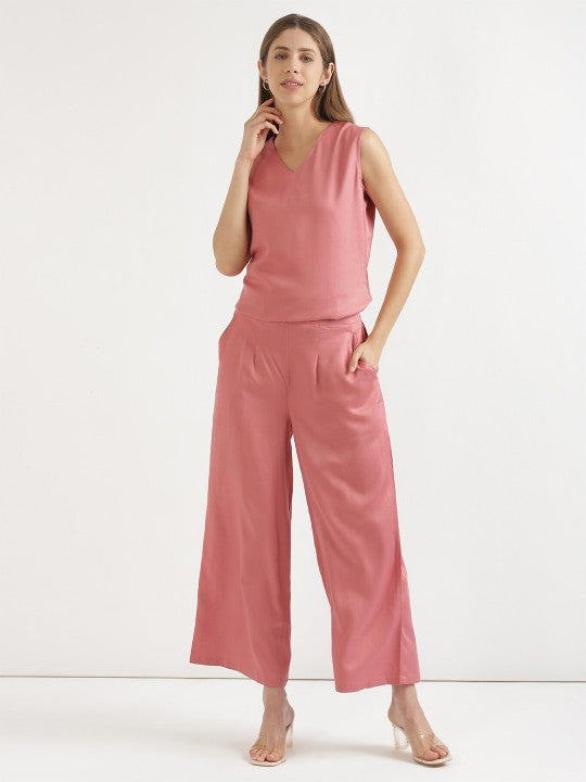 Wide Leg Mid Rise Palazzos