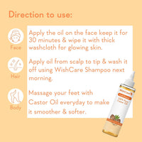 Thumbnail for WishCare Premium Cold Pressed Castor Oil