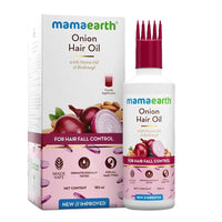 Thumbnail for mamaearth-onion-hair-oil-with-onion-&-redensyl-for-hair-fall-contro