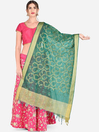 Thumbnail for Gold-Toned Embroidered Dupatta