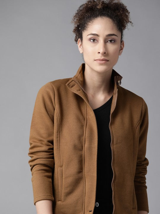 women-brown-solid-tailored-jacket