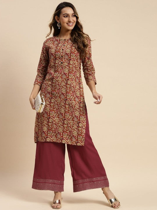 Women Flared Ethnic Palazzos