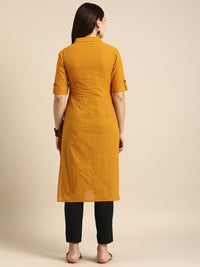 Thumbnail for Women Striped Dobby Cotton Kurta