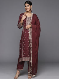 Thumbnail for Women Floral Embroidered Regular Kurta with Trousers & With Dupatta