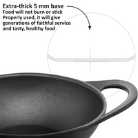 Thumbnail for Hawkins Futura Cast Iron Nonstick Kadai with Glass Lid