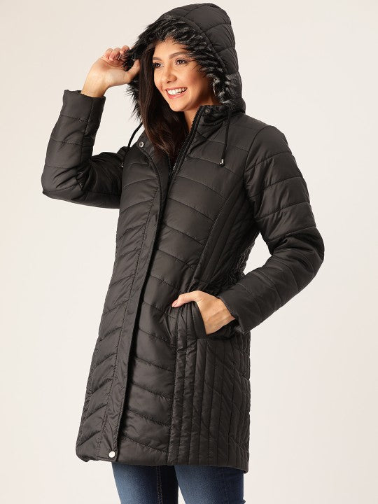 women-black-solid-longline-hooded-parka-jacket