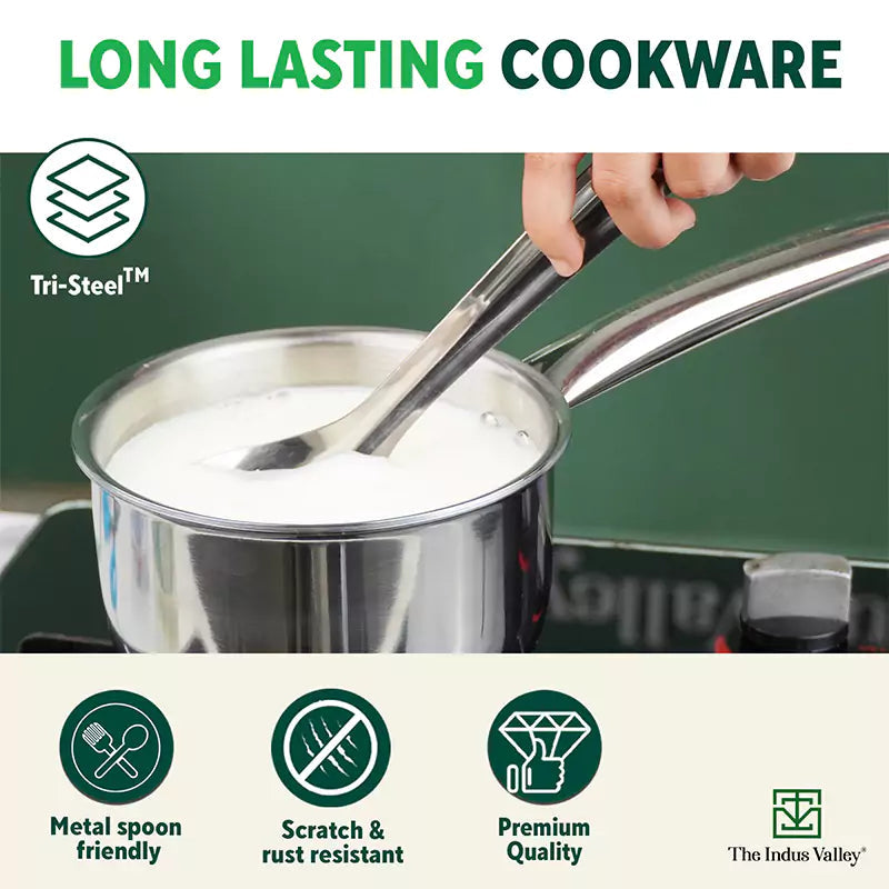 Milk pan, Premium Quality, 3 Layer Thick Body, 100% Toxin