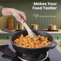 Thumbnail for The Indus Valley CASTrong Cast Iron Cookware Set: Tawa + Fry Pan + Wok Kadai, Kitchen set for Home, Pre