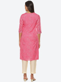 Thumbnail for women-ethnic-motifs-printed-thread-work-kurta