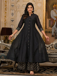 Thumbnail for Women Green Solid Anarkali Kurta