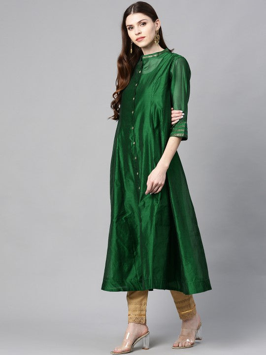 women-green-solid-anarkali-kurta
