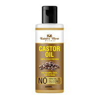 Thumbnail for Nature Glow Herbal Cold Pressed 100% Pure Castor Arandi Oil