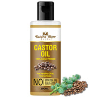 Thumbnail for nature-glow-herbal-cold-pressed-100%-pure-castor-arandi-oi