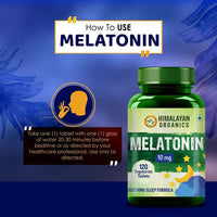 Thumbnail for Himalayan Organics Melatonin 10 mg Vegetarian Tablets
