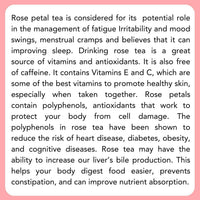 Thumbnail for Satvi Wellness Rose petal flower Tea | Rose petal tea | Rose flower drink mix
