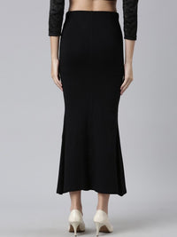 Thumbnail for side-slit-high-rise-stretchable-viscose-saree-skirt
