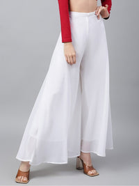Thumbnail for Flared Georgette Ethnic Palazzos