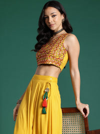Thumbnail for Embroidered Mirror Work Ready to Wear Lehenga