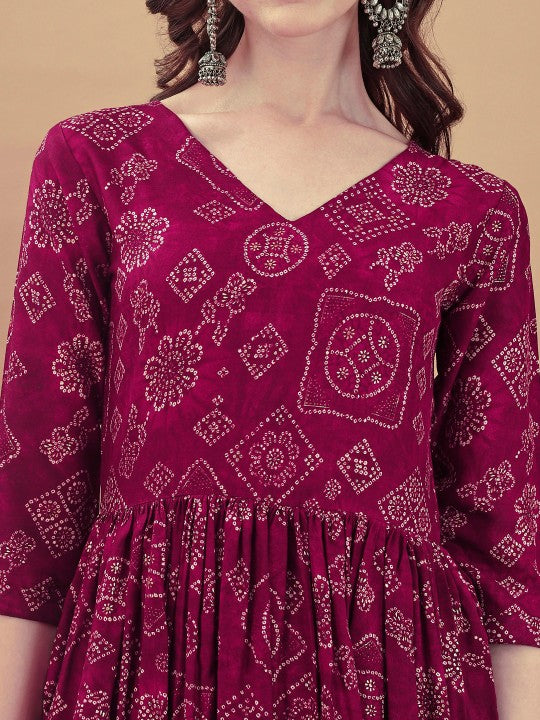 women-paisley-embroidered-extended-sleeves-mirror-work-anarkali-kurta