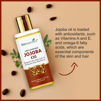 Thumbnail for She Essentials Pure Cold Pressed Natural Unrefined Jojoba Oil For Face, Hair & Skin