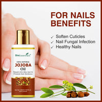 Thumbnail for She Essentials Pure Cold Pressed Natural Unrefined Jojoba Oil For Face, Hair & Skin